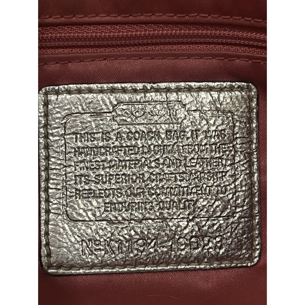 Coach Poppy Dream C Tote Multicolor with Gold Metallic Leather Trim Y2K - Picture 13 of 16